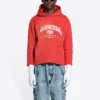 Maison Balenciaga Cropped Hoodie “Cardi Red” 670946-TLVJ3-6441