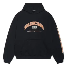 Maison Balenciaga Hoodie Wide Fit “Black” 674986TLVJ21074