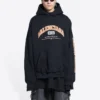 Maison Balenciaga Hoodie Wide Fit “Black” 674986TLVJ21074