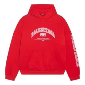 Maison Balenciaga Hoodie Wide Fit “Red” 674986TLVJ26441