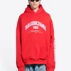 Maison Balenciaga Hoodie Wide Fit “Red” 674986TLVJ26441