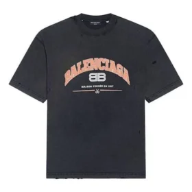 Maison Balenciaga T-Shirt Medium Fit “Black” 612966TLVJ11074