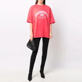 Maison Balenciaga T-Shirt Medium Fit “Pink” 612966TLVJ16441 Maison Balenciaga T-Shirt Medium Fit “Pink” 612966TLVJ16441