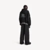 Men’s 3b football polo hoodie in black/anthracite Men’s 3b football polo hoodie in black/anthracite