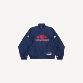 Men’s 3b football tracksuit jacket in new dark navy