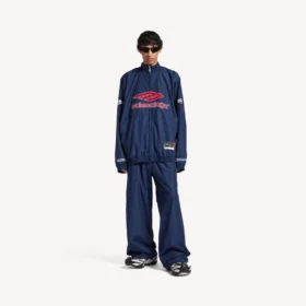 Men’s 3b football tracksuit jacket in new dark navy