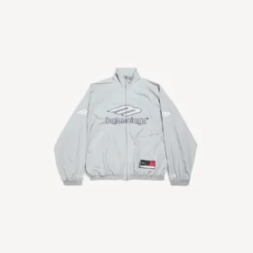 Men’s 3b football tracksuit jacket in new grey