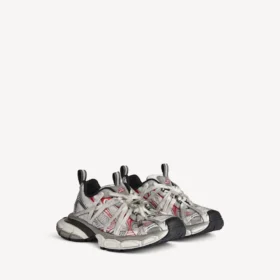 Men’s 3xl extreme laces b sneaker in grey/silver/red/black