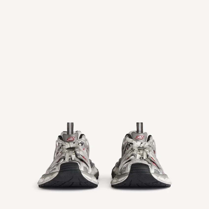 Men’s 3xl extreme laces b sneaker in grey/silver/red/black Men’s 3xl extreme laces b sneaker in grey/silver/red/black