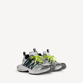 Men’s 3xl interlace sneaker in grey/neon yellow