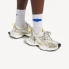 Men’s 3xl sneaker with charms in white/yellow/silver/black Men’s 3xl sneaker with charms in white/yellow/silver/black