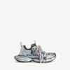 Men’s 3xl split logo sneaker in white/navy/grey Men’s 3xl split logo sneaker in white/navy/grey