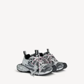 Men’s 3xl split logo sneaker in white/navy/grey