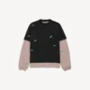 Men’s 520 stickers hybrid double t-shirt in black/green