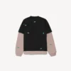 Men’s 520 stickers hybrid double t-shirt in black/green