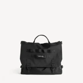 Men’s army messenger bag in black