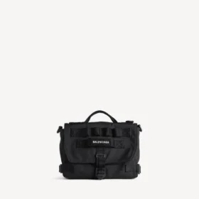 Men’s army messenger bag small in black