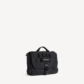 Men’s army messenger bag small in black