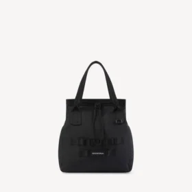 Men’s army tote bag medium in black