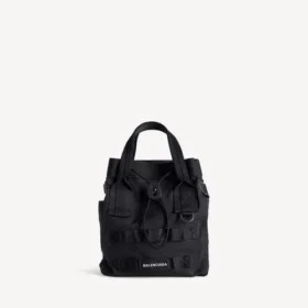 Men’s army tote bag small in black