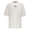 Men”s Balenciaga Alphabet Logo Short Sleeve Gray White 641614TJVA99054