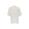 Men”s Balenciaga Alphabet Logo Short Sleeve Gray White 641614TJVA99054
