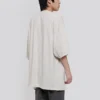 Men”s Balenciaga Alphabet Logo Short Sleeve Gray White 641614TJVA99054