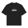 Men”s Balenciaga Alphabet Pattern Loose Short Sleeve Black 612966TIV241070