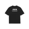 Men”s Balenciaga Alphabet Pattern Loose Short Sleeve Black 612966TIV241070