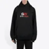 Men”s Balenciaga Alphabet Printing Loose Classic Black 620973TIVD41000