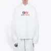 Men”s Balenciaga Alphabet Printing Loose White 620973TIVD49000