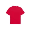 Men”s Balenciaga Alphabet Printing Pattern Hole Round Neck Short Sleeve Red 651795TKVB86295