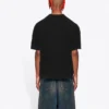 Men”s Balenciaga Alphabet Printing Short Sleeve Black 612966TJVD91034