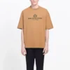 Men”s Balenciaga Alphabet Printing Version Short Sleeve Cream Yellow 594579TGV609605