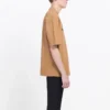 Men”s Balenciaga Alphabet Printing Version Short Sleeve Cream Yellow 594579TGV609605