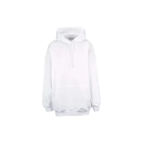 Men”s Balenciaga Back Alphabet hooded Long Sleeves White 556113TAV379000
