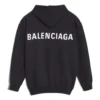 Men”s Balenciaga Back Large Logo Printing Black 556143TAV371000