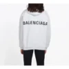 Men”s Balenciaga Back Large Logo Solid Color Printing White 508184TYK549000