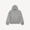 Men’s balenciaga back regular fit zip-up hoodie  in balenciaga grey