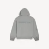 Men’s balenciaga back regular fit zip-up hoodie  in balenciaga grey