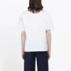 Men”s Balenciaga BB Paris Printing Round Neck Short Sleeve Retro Version White 594579TGV609000