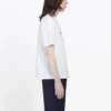 Men”s Balenciaga BB Paris Printing Round Neck Short Sleeve Retro Version White 594579TGV609000