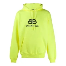 Men”s Balenciaga BB Printing Back Yellow 583215TFV617050 Men”s Balenciaga BB Printing Back Yellow 583215TFV617050