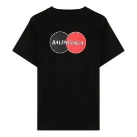 Men”s Balenciaga Chest Logo Printing Round Neck Short Sleeve Black 620967TIV791000 Men”s Balenciaga Chest Logo Printing Round Neck Short Sleeve Black 620967TIV791000