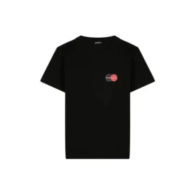 Men”s Balenciaga Chest Logo Printing Round Neck Short Sleeve Black 620967TIV791000 Men”s Balenciaga Chest Logo Printing Round Neck Short Sleeve Black 620967TIV791000