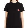 Men”s Balenciaga Chest Logo Printing Round Neck Short Sleeve Black 620967TIV791000