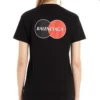 Men”s Balenciaga Chest Logo Printing Round Neck Short Sleeve Black 620967TIV791000