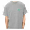 Men”s Balenciaga Chest Logo Printing Short Sleeve Gray 594579THV631300