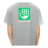 Men”s Balenciaga Chest Logo Printing Short Sleeve Gray 594579THV631300