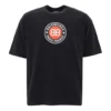 Men”s Balenciaga Circular BB Alphabet Logo Short Sleeve Black 641614TJV761000